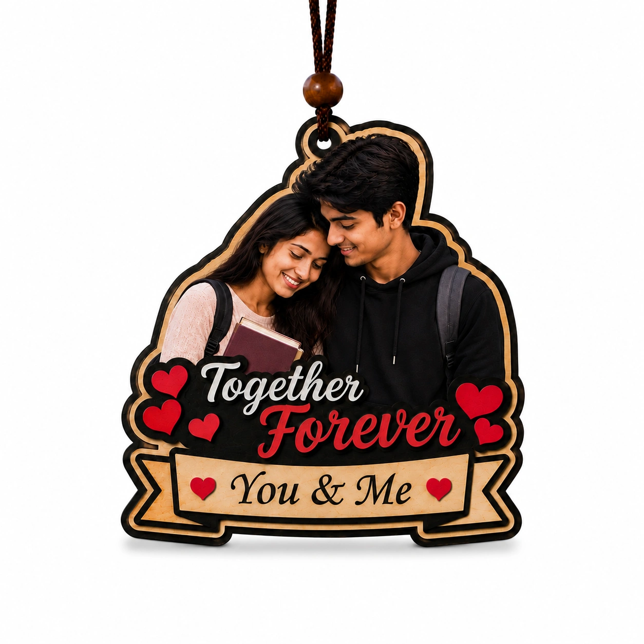 Couple Photo Car Hanging